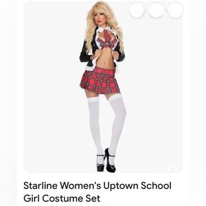 Red Plaid School Girl Set Halloween 🎃 Costume
